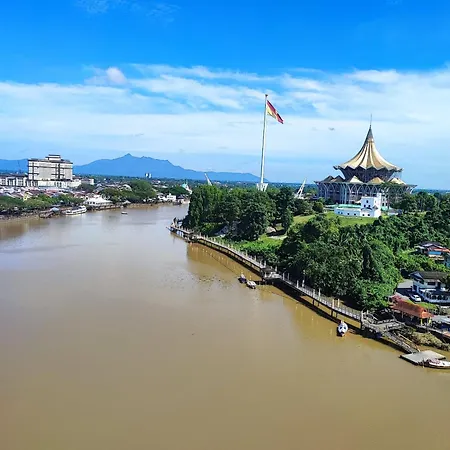 Riverbank Suites Sarawak Riverview, Waterfont Kuching City Exterior photo